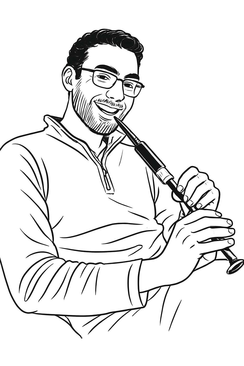 Aaron teaching a private lesson